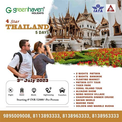 Thailand Holiday Package Pattaya Bangkok Green Haven Tours