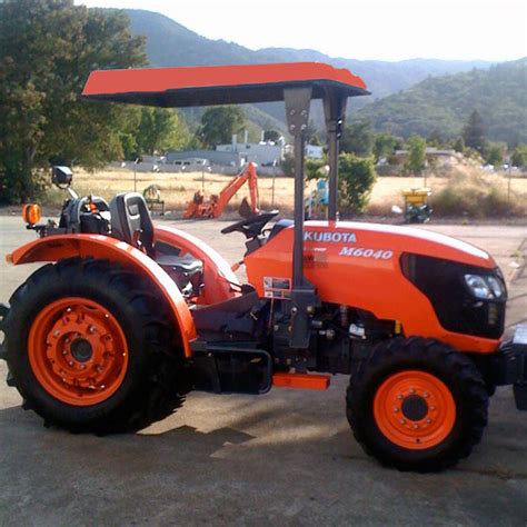 The sunshade clamps to your rops, meaning no available colors: Kubota Canopy Cover & Fiberglass Tractor Canopy With Down ...