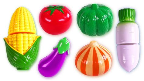 Learn Names Of Fruits And Vegetables With Toy Velcro Cutting Fruits And