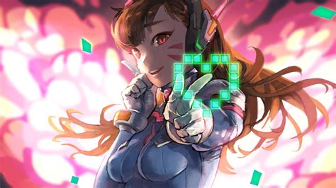 Bc70 Diva Girl Anime Game Overwatch Art Illustration Wallpaper