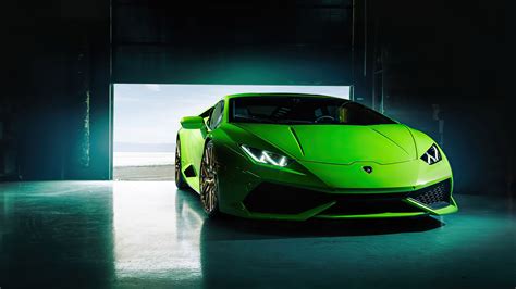 Green Lamborghini Huracan 2020 Hd Wallpaper For 4k Desktop