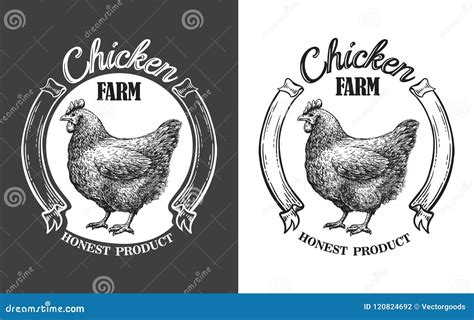 Chicken Farm Emblem Stock Vector Illustration Of Animal 120824692