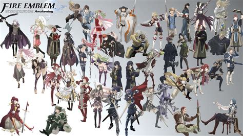 This isn't about skills and stats though. Fire Emblem Awakening - All Characters Wallpaper by jadefiresaph on DeviantArt