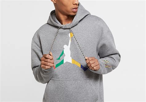 Nike Air Jordan Sport Dna Hbr Fleece Pullover Hoodie Carbon Heather Per