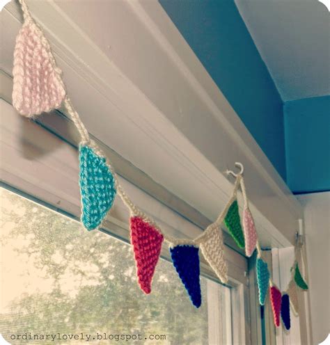 Ordinary Lovely A Touch Of Whimsy Crocheted Mini Bunting For My Kitchen