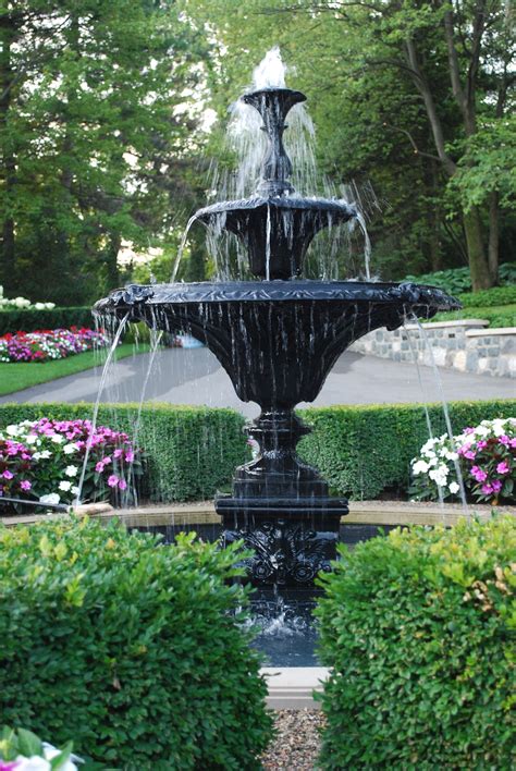 English Cast Iron Fountain For Front Center Lawn With