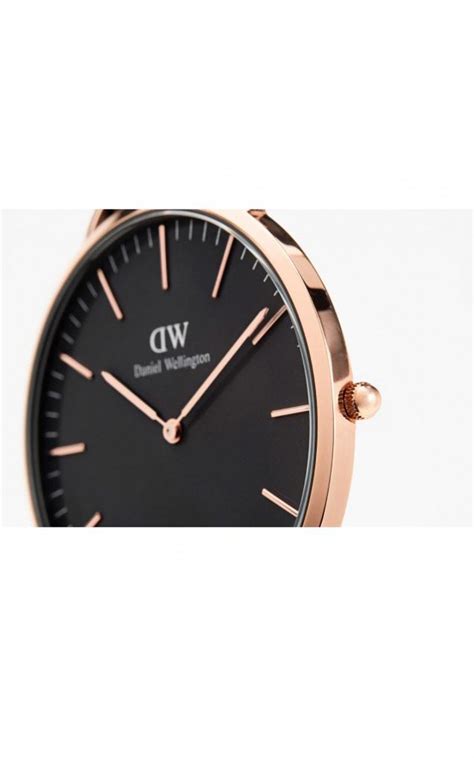 Đồng hồ daniel wellington classic black cornwall rose gold men s watch 40mm dw00100148