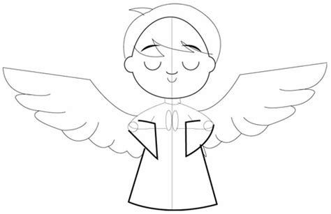 How To Draw Cartoon Angels In Easy Step By Step Drawing Tutorial How