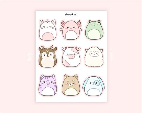 Squishmallow Stickers Etsy