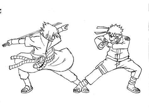 Naruto Vs Sasuke Drawing At Getdrawings Free Download