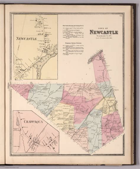 Town Of Newcastle Westchester County New York Insets Newcastle