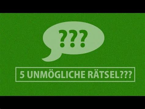 Gratis unterrichtsmaterial für den deutschunterricht daz daf zum download: 5 UNMÖGLICHE RÄTSEL | SCHWERE RÄTSEL MIT LÖSUNG - YouTube
