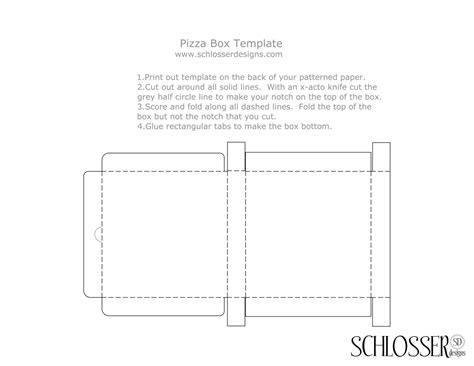 Print one of these templates onto. 5 Best Images of Pizza Box Design Template Printable ...