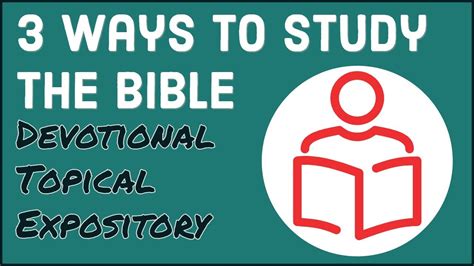 3 Ways To Study The Bible Understanding The Bible Ep 02 Youtube