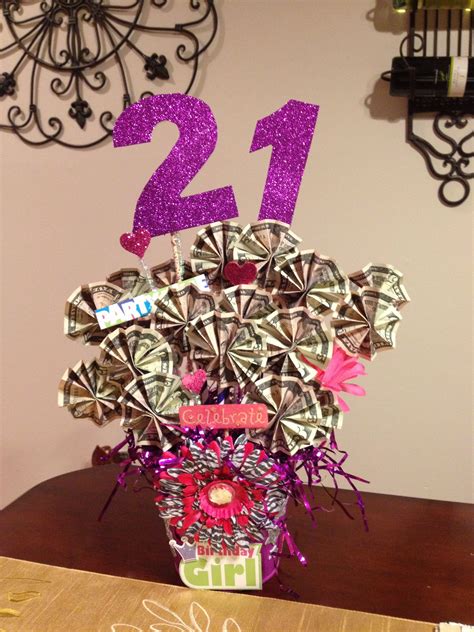 Money is the perfect birthday gift idea for teens and tweens. 21st Birthday- Money Basket. Great gift idea! Money tree ...