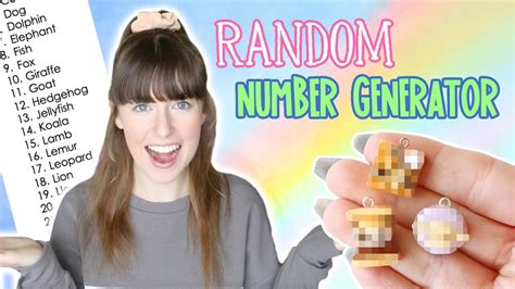 Random Number Generator Designs My Polymer Clay Charms 6 Youtube
