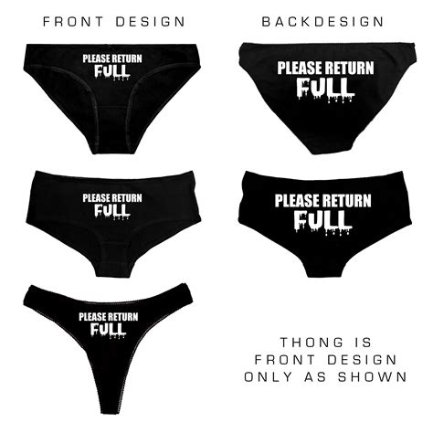 Please Return Full Panties Fetish Bdsm Cuckold Thong Return Etsy De