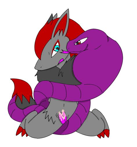 Rule 34 Arbok Blush Color Cum Female Feral Fur Furry Insertion Interspecies Kneeling Male