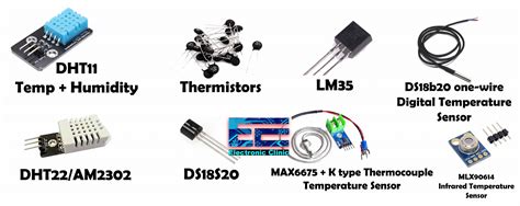Temperature Sensor Types And Their Use With Arduino Esp8266 And Esp32