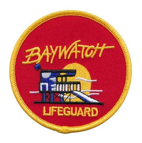 Baywatch Lifeguard Embroidered Patch Etsy Embroidered Patches