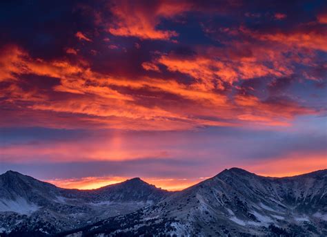 Outrageous Sunset From The Side Of Mt Huron Rcolorado