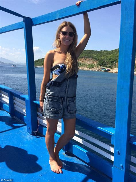 the bachelor s sam frost flaunts her bikini body during getaway in vietnam daily mail online