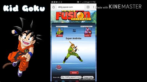 ¡podrás elegir entre más de 100 personajes de la serie! Kid Goku plays Dragon Ball Fusion Generator #1 - YouTube