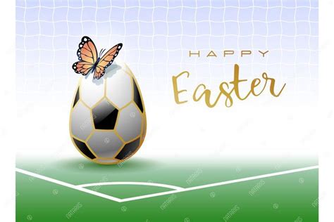 Happy Easter Sports Greeting Card Soccer Football 489838
