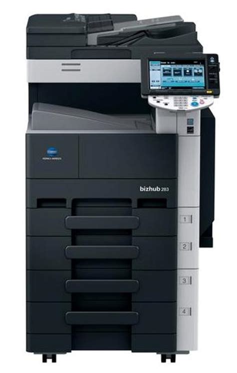 Versatile multifunctional with a black and white speed of 28 ppm, productive colour scanning capabilities: KONICA MINOLTA BIZHUB 283