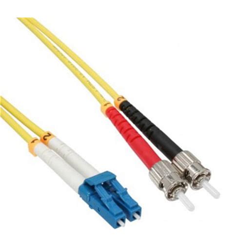 Lc St Fiber Optic Plenum Single Mode Cable Duplex Os Ofnp