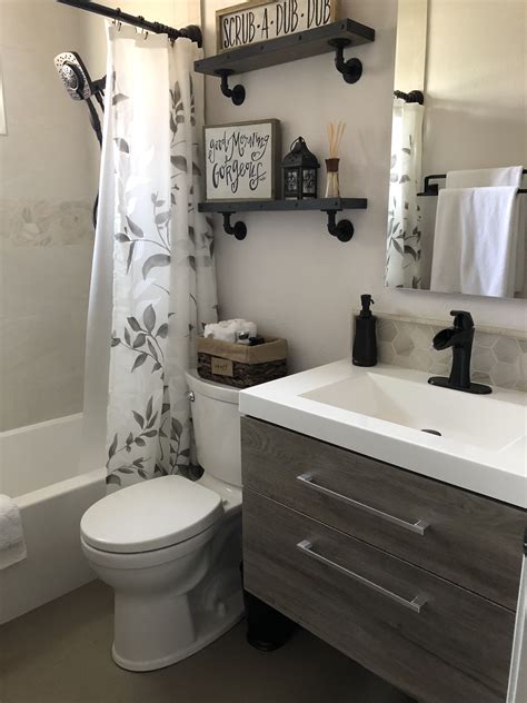 Studio apartment bathroom ideas, right this way! Small Bathroom remodel with floating vanity | Small ...