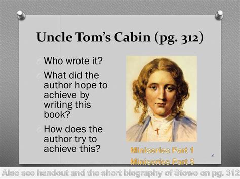 Uncle tom's cabin harriet beecher stowe. PPT - Slavery and Abolition (Chapter 8, Section 2 ...
