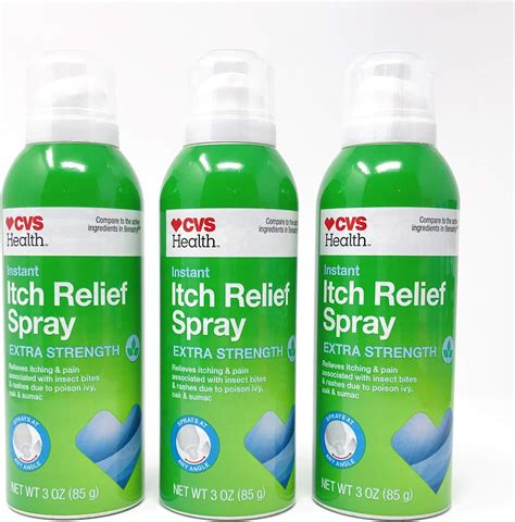 Cvs Instant Itch Relief Spray Extra Strength 3 Oz 3 Pack