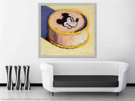 Yellow Mickey Mouse Cake By Wayne Thiebaud Art Reproductions Most
