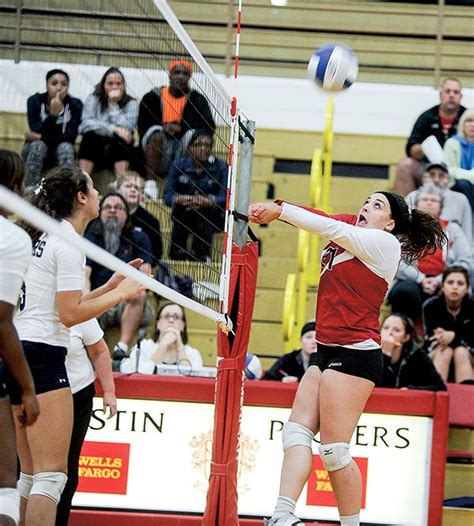 packer volleyball team swept by panthers austin daily herald austin daily herald