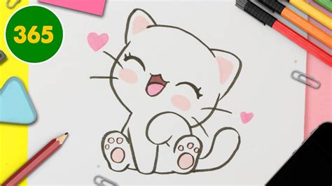 Bienvenue dans notre sélection de coloriages kawaii gratuits à imprimer. Comment dessiner un chat kawaii pas à pas pour les enfants| Dessin facile | Dessin a colorier ...