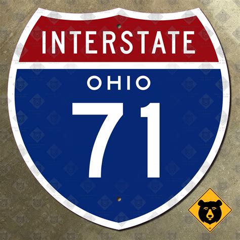 Ohio Interstate 71 Highway Marker Signs By Jake