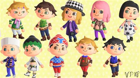 [Fanart] Requested costumes for Animal Crossing - StardustCrusaders