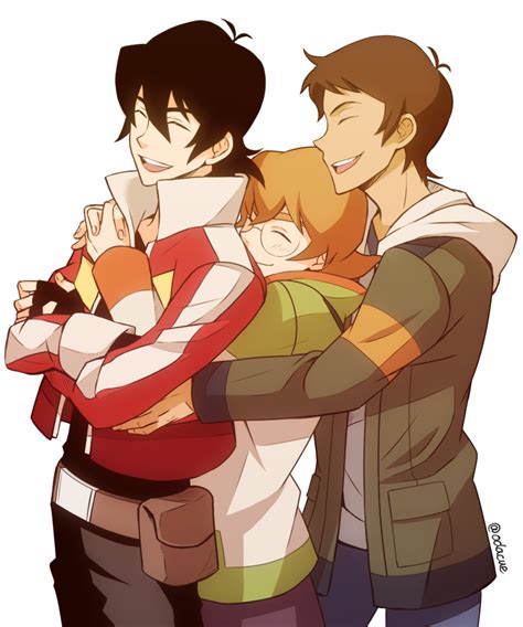 Keith Pidge And Lance Group Hug From Voltron Legendary Defender