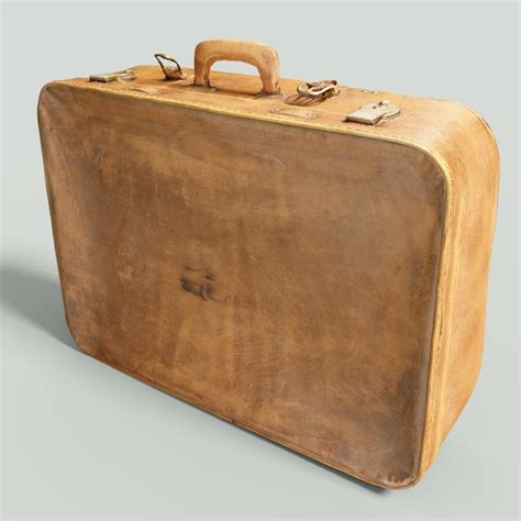 3d Vintage Suitcase Retro Turbosquid 1164666