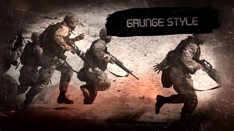 Military Grunge Promo After Effects Templates - YouTube