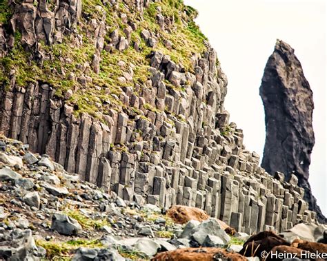 Reynisdrangar The Black Basalt Sea Stacks Near Vik Iceland