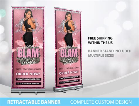 Retractable Banner Custom Roll Up Banner Stand Pop Up Banner Pop Up