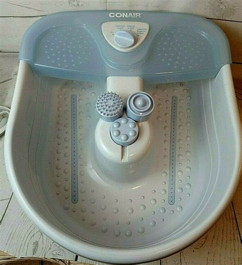 conair foot pedicure spa with heated massaging bubbles and 3 attachments fb10 ebay foot