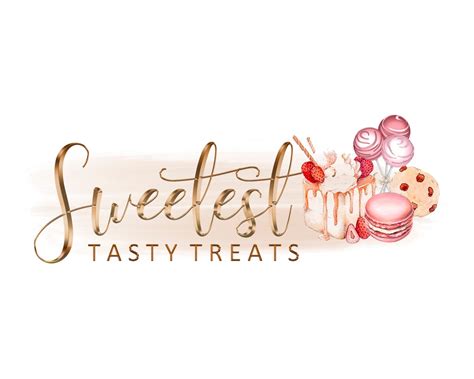 Sweet Treats Logo Design Homemade Treats Logo Custom Bakery Etsy