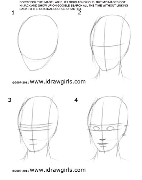 3 tips for drawing faces. How to draw face - drawing and digital painting tutorials ...