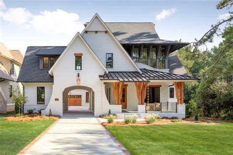 Porte Cochere Elegance Country House Design Modern English Country