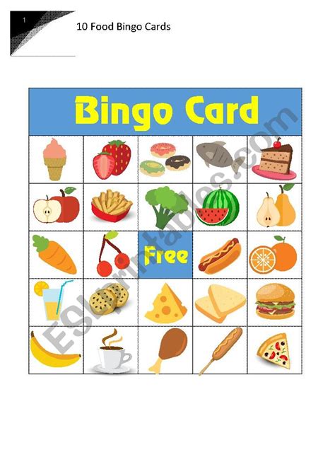 Free Printable Food Group Bingo Cards Printable Bingo Cards
