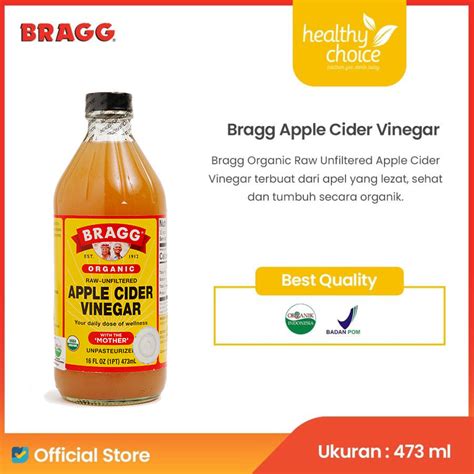 Bragg Organic Raw Unfiltered Apple Cider Vinegar 473ml Healthy Choice Id