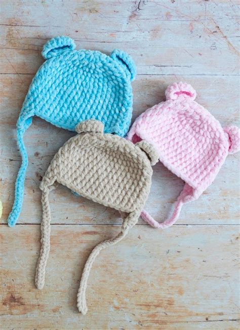 Crochet Baby Bear Beanie Free Pattern Maisie And Ruth